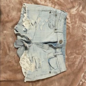 Ripped Jean shorts